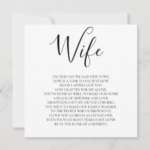 Carte La femme aime poème du mari