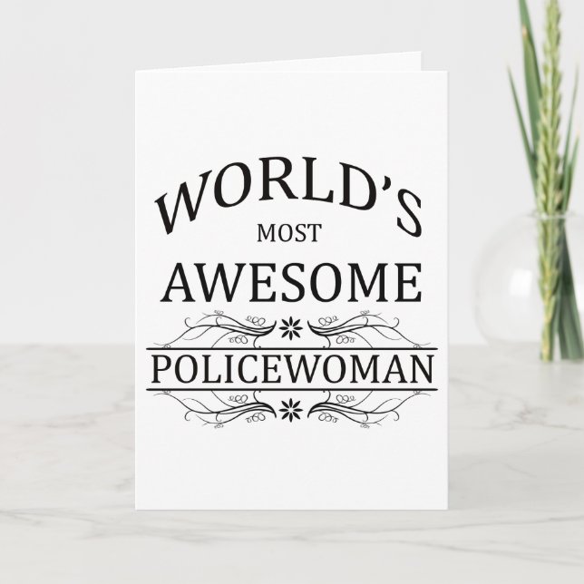 Carte La femme de la police la plus impressionnante du (Devant)
