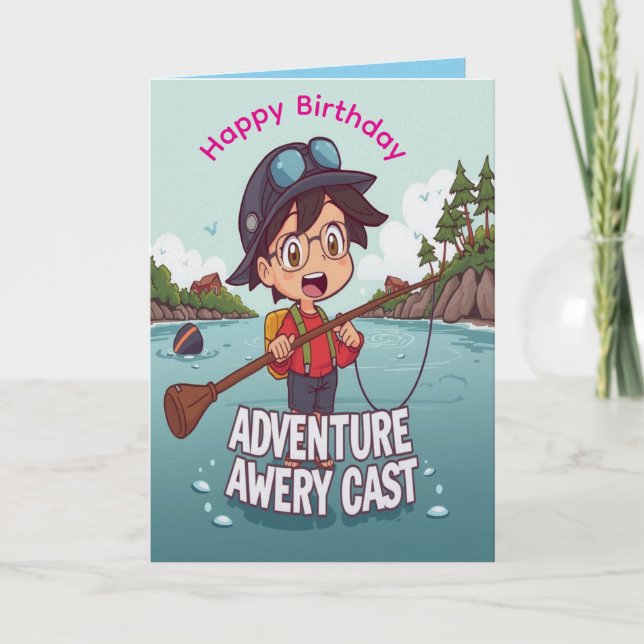 Carte La fête d'anniversaire de l'aventure d'Avery (Devant)