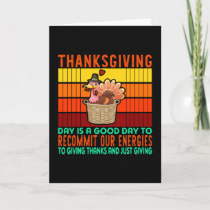 Carte La fête de Thanksgiving est un bon jour