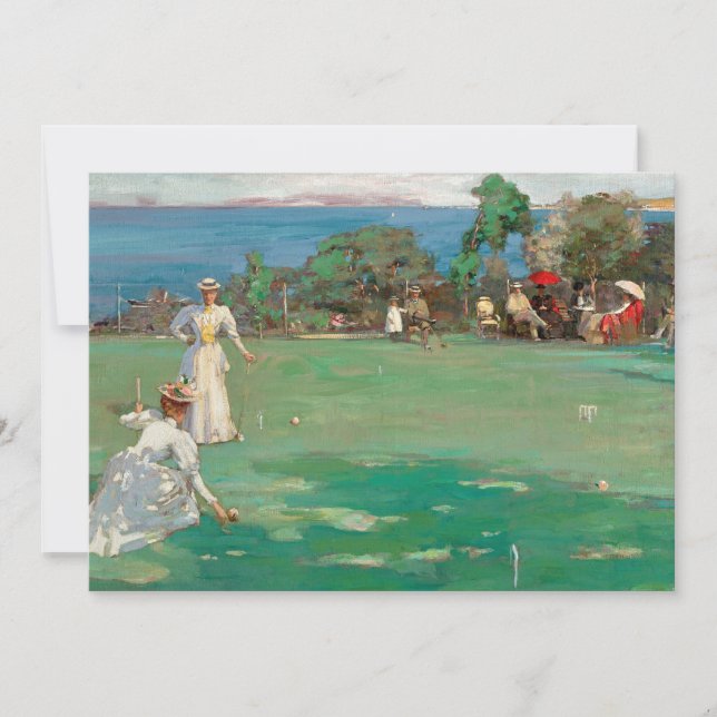 Carte La Fête du Croquet | Sir John Lavery (Devant)