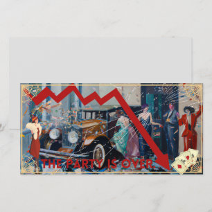 Carte La fête est finie.