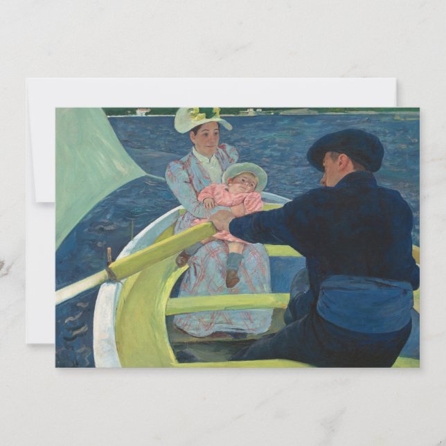 Carte La fête nautique | Mary Cassatt (Devant)