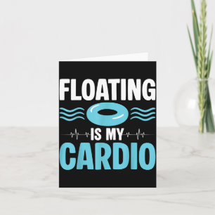 Carte La flottaison est mon cardio ol humour fitness
