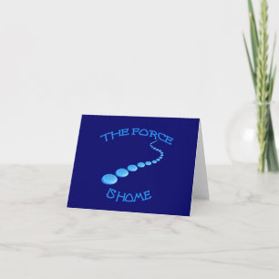 Carte La force est à la maison Frisbee