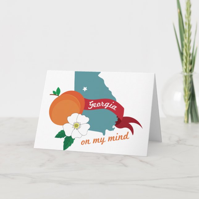 Carte La Géorgie dans mon esprit (Devant)