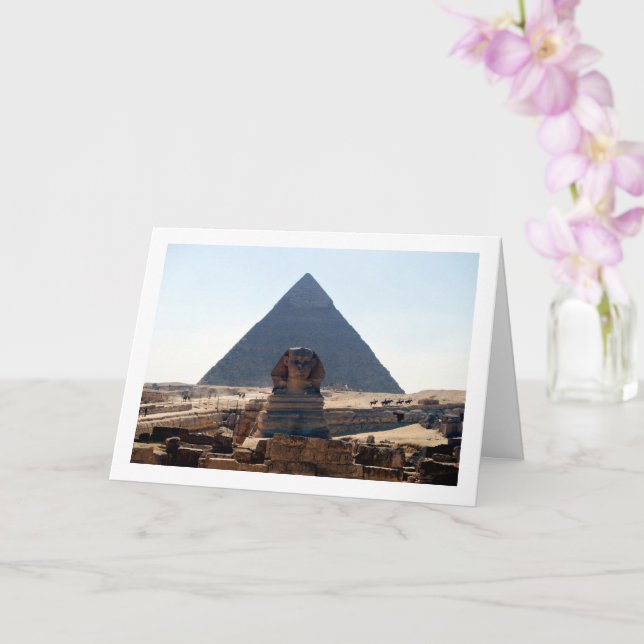 Carte La Grande Pyramide De Gizeh Et Sphinx, Le Caire (Orchidée)