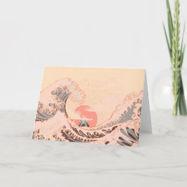 Carte La grande vague de kanagawa au lever du soleil
