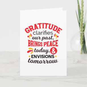 Carte La gratitude clarifie notre passé – Art Inspirant