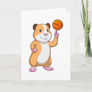 Carte La Guinée joue au basket-ball avec le basket-ball.