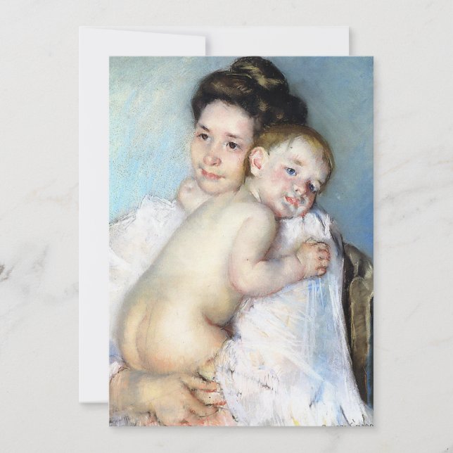 Carte La jeune mère | Mary Cassatt (Devant)