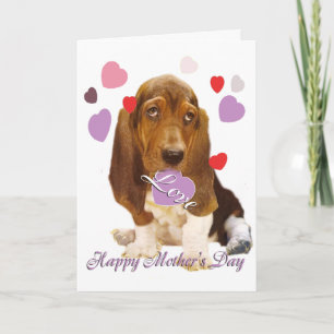 Carte La Journée de Basset Hound Mothe