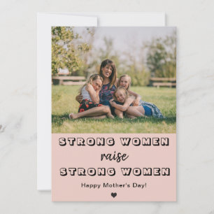 Carte la journée de la mère Mère mignonne photo les femm
