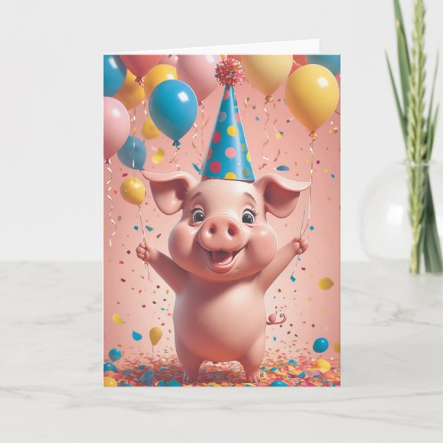 Carte La journée ensoleillée de Petit Cochon (Devant)