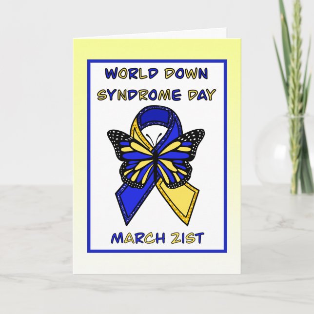 Carte La Journée mondiale du syndrome de Down est le 21  (Devant)