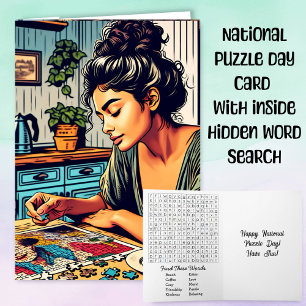 Carte La Journée nationale des puzzle est le 29 janvier