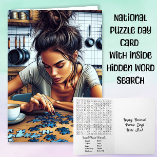 Carte La Journée nationale des puzzle est le 29 janvier