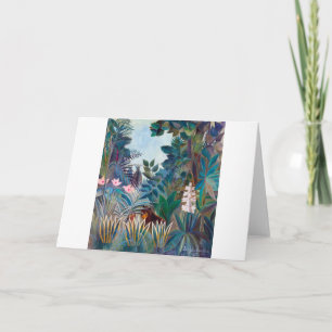 Carte La jungle équatoriale, Rousseau