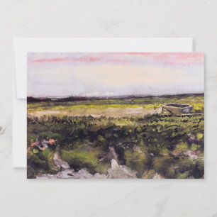 Carte La lande avec une brouette par Vincent van Gogh