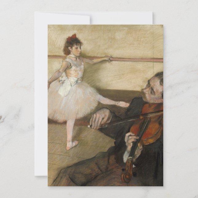 Carte La leçon de danse | Edgar Degas (Devant)