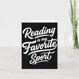 Carte La lecture est le sport favori du bibliothécaire r