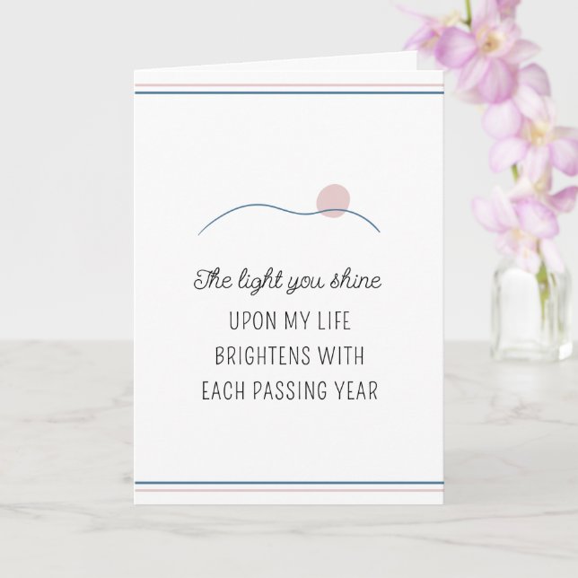 Carte La Lumière Que Vous Brillez Motivationnel Annivers (Orchidée)