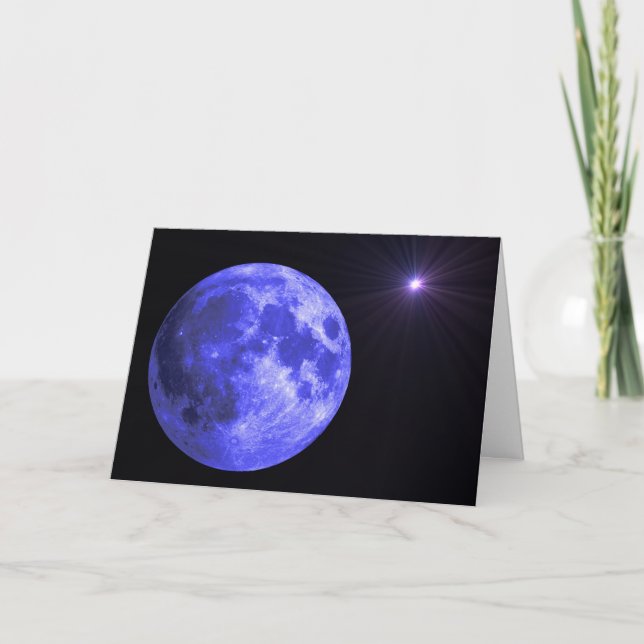 Carte La lune bleue vous manquant cardent (Devant)