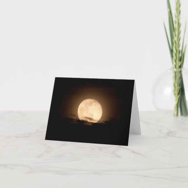 Carte La Lune de Neige reposant sur les nuages (Devant)