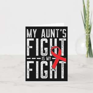 Carte La lutte de ma tante est ma lutte contre le cancer