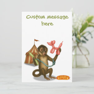 Carte La magie du singe en ballon de Spike