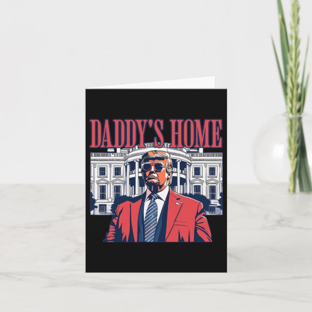 Carte La Maison de Papa Maison Blanche Trump 2024  (Devant)