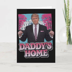 Carte La maison de papa prend l'Amérique Ck drôle rose D