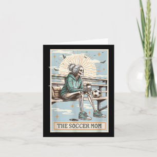 Carte La maman de football Skeleton Tarot Card, Soccer M