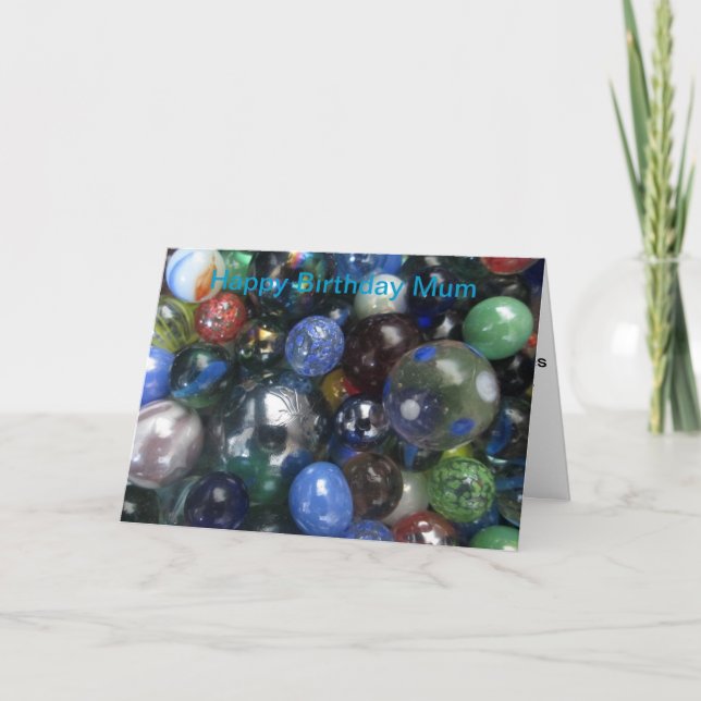 Carte La maman drôle de joyeux anniversaire marbre la (Devant)