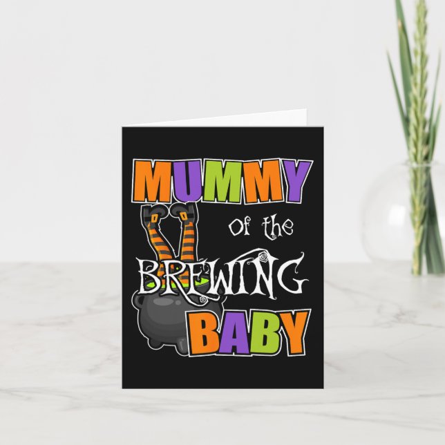 Carte La maman du bébé brassant Costumes d'Halloween (Devant)