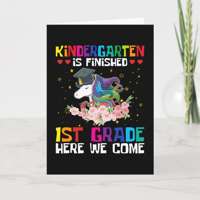 Carte La maternelle est terminée 1ère année (Devant)