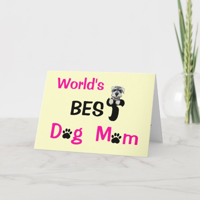 Carte La meilleure maman de chien (Devant)