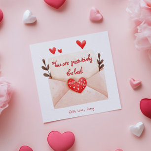 Carte La Meilleure Saint-Valentin Post-itivement