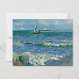 Carte La mer aux Saintes Maries de la Mer   Van Gogh
