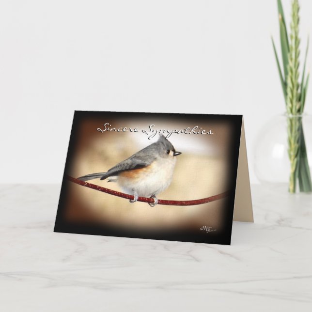 Carte La mésange 8903 - customisez n'importe quelle (Devant)