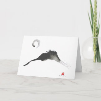Carte La montagne, un Sumi-e