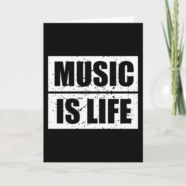 Carte La musique est la vie (Devant)