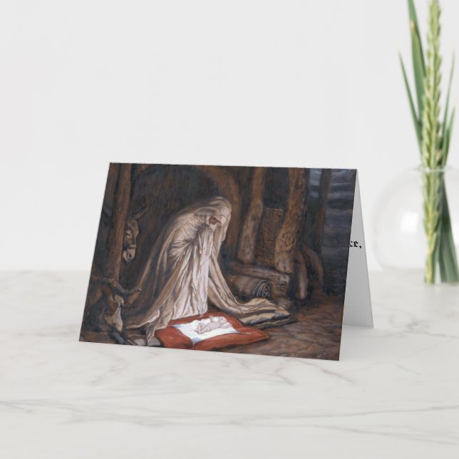 Carte "La naissance de notre Seigneur Jésus-Christ (Devant)