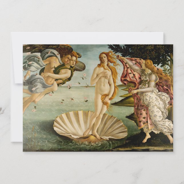 Carte La naissance de Vénus | Botticelli (Devant)