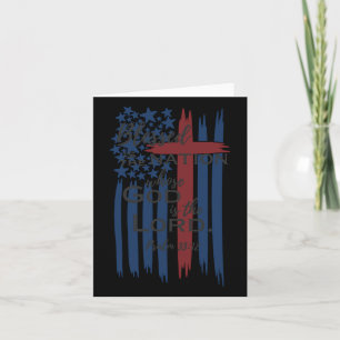 Carte La Nation Dont Dieu Est Le Seigneur Drapeau Améric