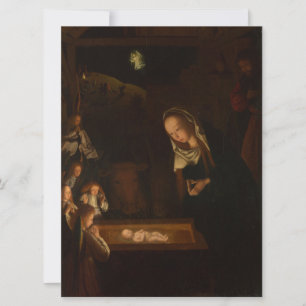 Carte La Nativité à la Nuit (Naissance de Jésus, Noël)