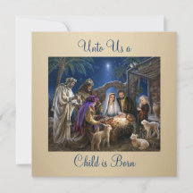 La Nativité de l'Enfant Jésus Vœux de Noël