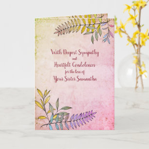 Carte La nature aquarelle et la sympathie personnalisée