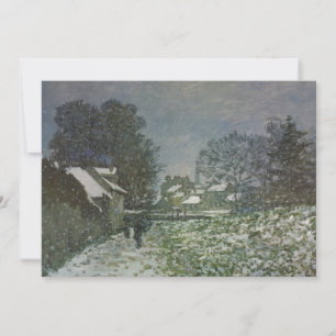 Carte La neige à Argenteuil par Claude Monet