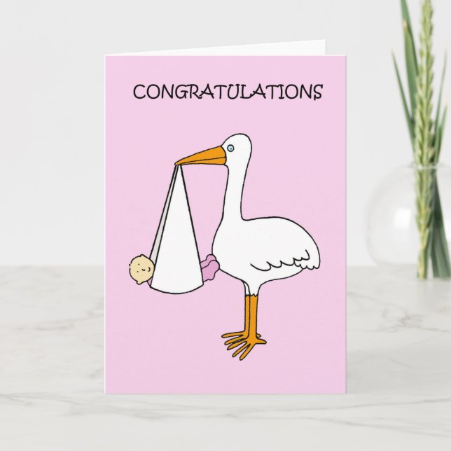 Carte La Nouvelle Baby Girl (Devant)
